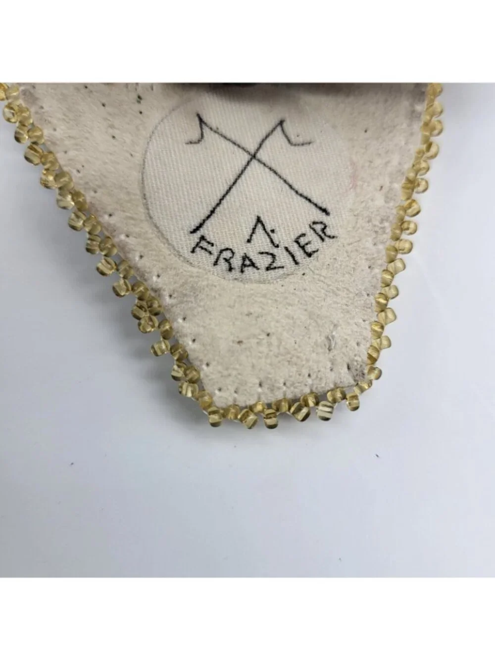 Vintage Native American Bolo Tie Hand Beaded Hot Air Balloon Frazier signed